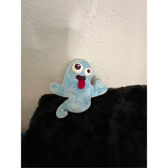 Starbucks 2006 Halloween Pals Plush Stuffed Animal Blue Tongue Stickout - Picture 1 of 4